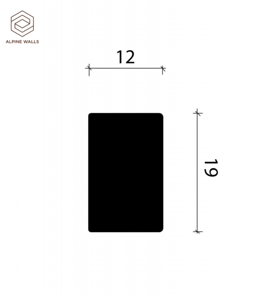 Рейка Alpine Walls LineArt ECO952